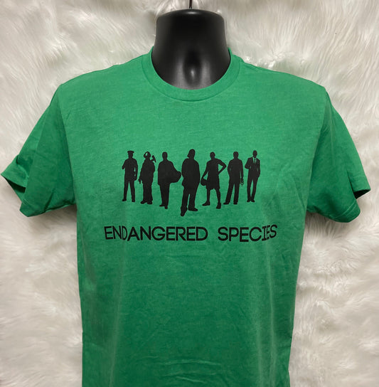 Endangered Species Shirt (Black Letters)