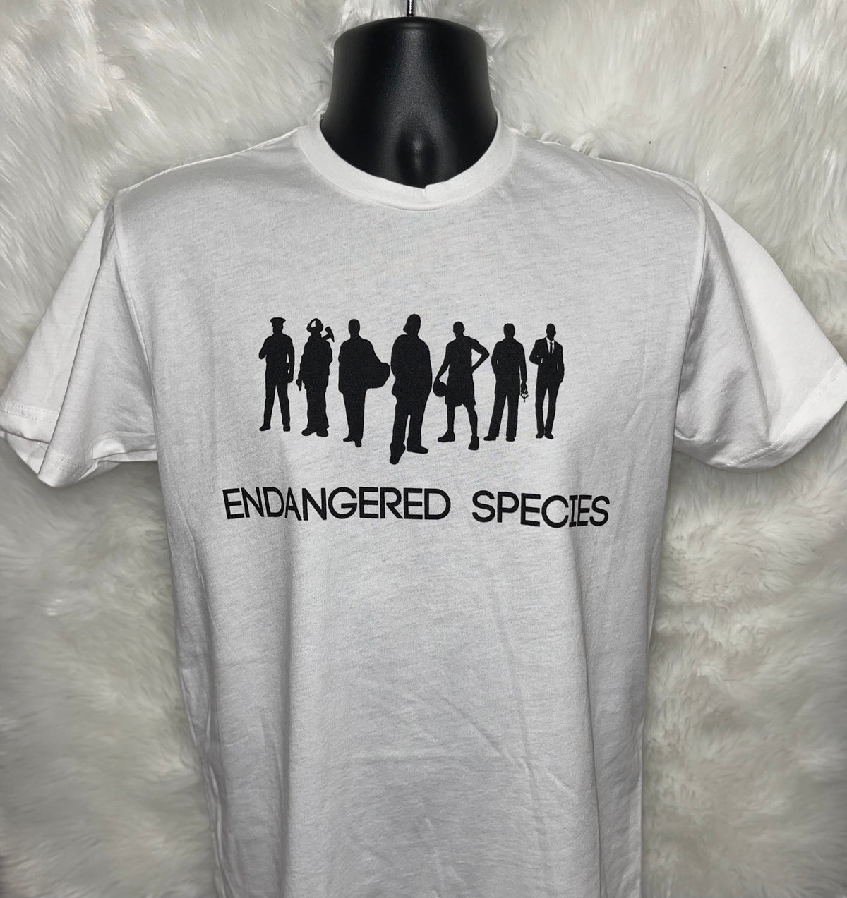 Endangered Species Shirt (Black Letters) – Infiniti Enterprises